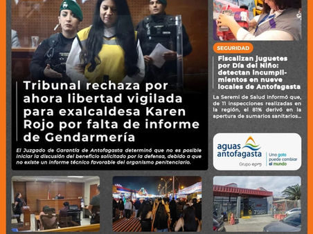 Portada N°919 de Radio Antofagasta Online para hoy viernes 7 de agosto de 2026