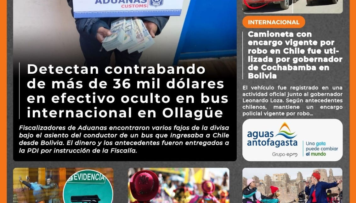 Portada N°914 de Radio Antofagasta Online para hoy sábado 1 de agosto de 2026