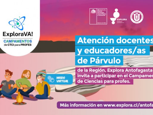 Se extiende convocatoria para que profesionales de la educación participen del Campamento de Ciencia