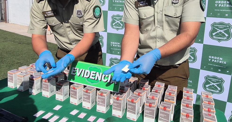 Cae banda que comercializaba ketamina por redes sociales en Calama: ocho detenidos tras investigación del OS7