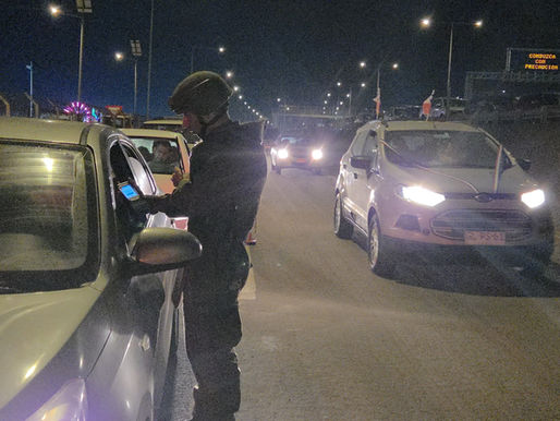 Primera jornada de Fiestas Patrias deja 26 detenidos y un fallecido en la Región de Antofagasta