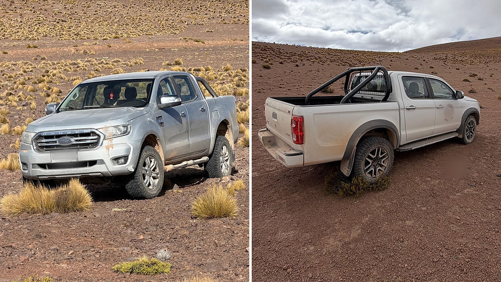 Persecución en la frontera de Antofagasta: recuperan dos camionetas robadas y detienen a ciudadano boliviano