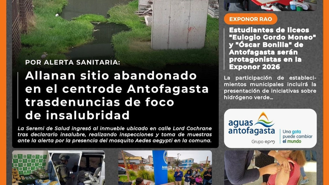 Portada N°869 de Radio Antofagasta Online para hoy sábado 6 de junio de 2026