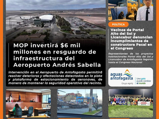 Portada N°637 de Radio Antofagasta Online para hoy miércoles 20 de agosto del 2025.