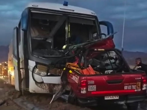 Colisión frontal en Ruta 23 deja cuatro muertos y cuatro heridos cerca del Salar de Atacama