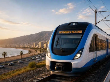 Avanza proyecto de tren entre Antofagasta y Mejillones con asesoría de Metro de Santiago
