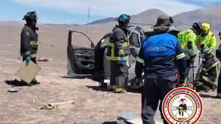 Conductor muere tras volcar en la Ruta 5 cerca de Antofagasta