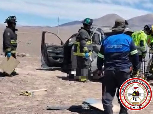 Conductor muere tras volcar en la Ruta 5 cerca de Antofagasta