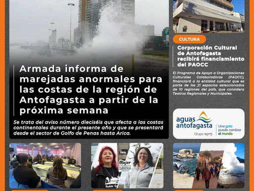Portada N°587 de Radio Antofagasta Online para hoy sábado 21 de junio del 2025.