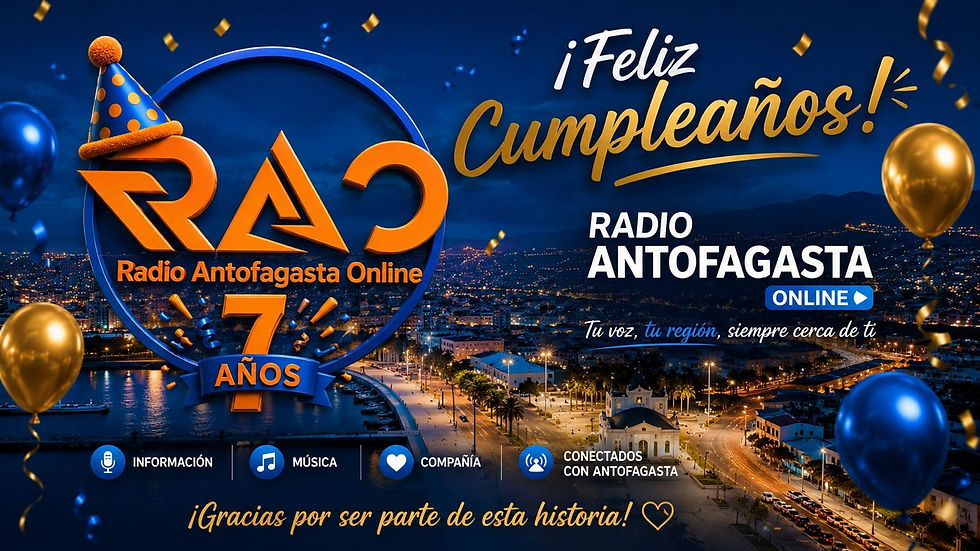 Radio Antofagasta Online cumple siete años: compromiso, información y cercanía con la comunidad
