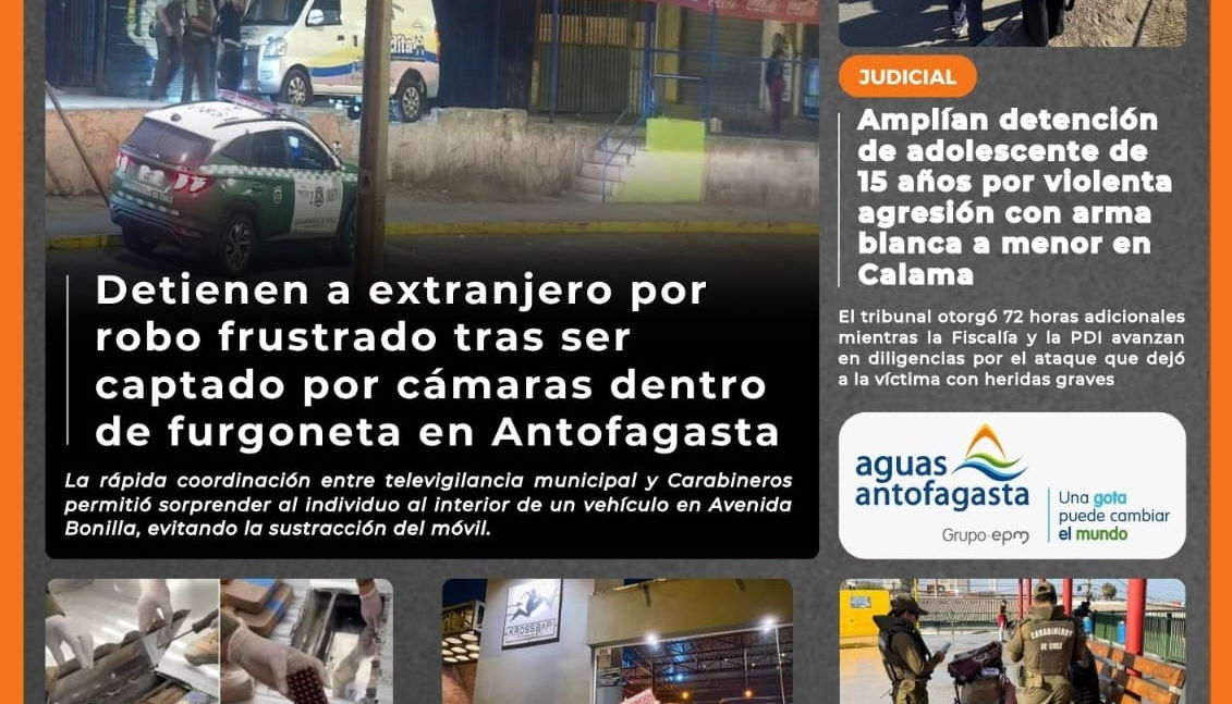 Portada N°817 de Radio Antofagasta Online para hoy sábado 4 de abril de 2026
