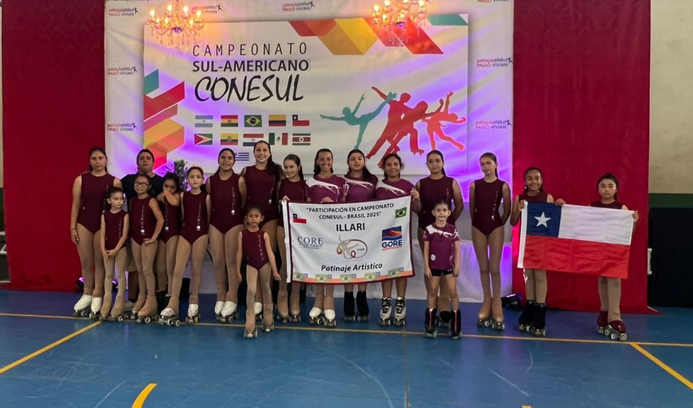 Antofagastinas debutan en el Sudamericano de Patinaje Artístico CONESUL 2025 gracias a proyecto financiado por el Gobierno Regional