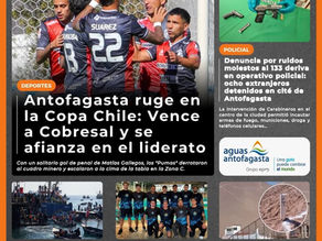 Portada N°887 de Radio Antofagasta Online para hoy lunes 30 de junio de 2026