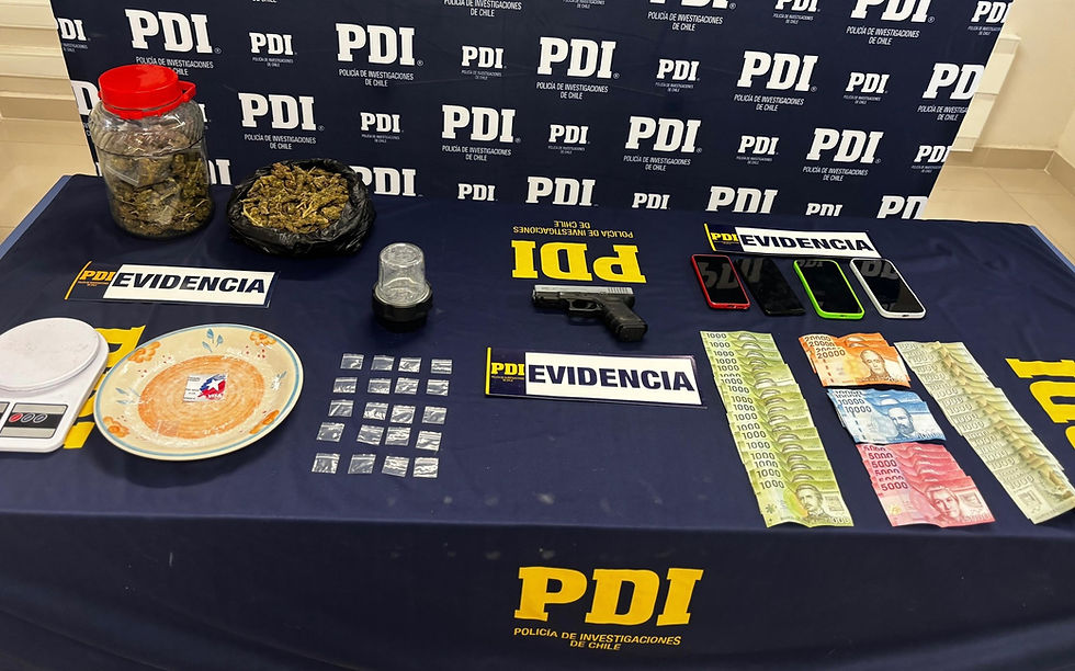 PDI detiene a dos venezolanos por amenazas, porte de arma y droga en Calama