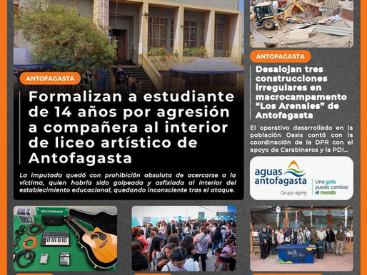 Portada N°849 de Radio Antofagasta Online para hoy miércoles 13 de mayo de 2026