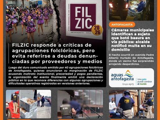 Portada N°850 de Radio Antofagasta Online para hoy jueves 14 de mayo de 2026
