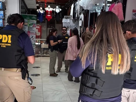 Fiscalización migratoria en Antofagasta: PDI denuncia a 10 extranjeros y detiene a colombiano con expulsión vigente