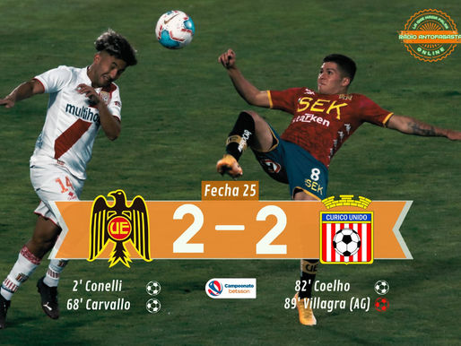 UNIÓN ESPAÑOLA DEJAÓ ESCAPAR EL TRIUNFO SOBRE EL FINAL FRENTE A CURICÓ UNIDO