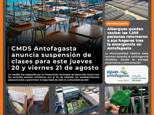 Portada N°930 de Radio Antofagasta Online para hoy jueves 20 de agosto de 2026

