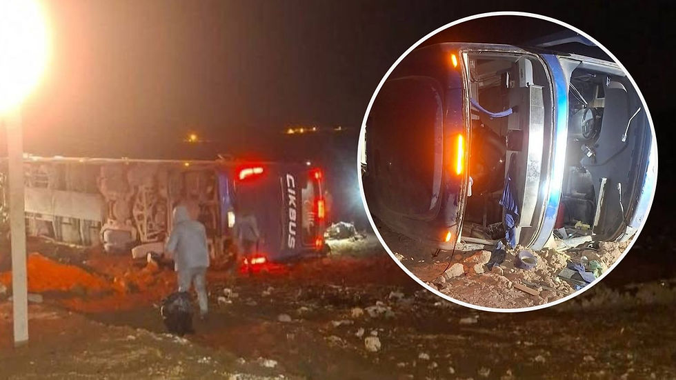 Bus interurbano vuelca en la Ruta 5 Norte sector “Los Vientos” dejando varios lesionados 
