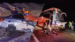 Grave accidente vehicular en Ruta 1 camino a Mejillones deja fallecidos y lesionado grave
