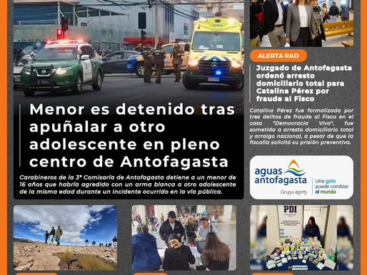 Portada N°553 de Radio Antofagasta Online para hoy martes 13 de mayo del 2025.