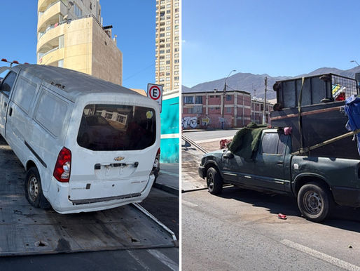 Municipio retira vehículos abandonados que generaban preocupación entre vecinos de Antofagasta
