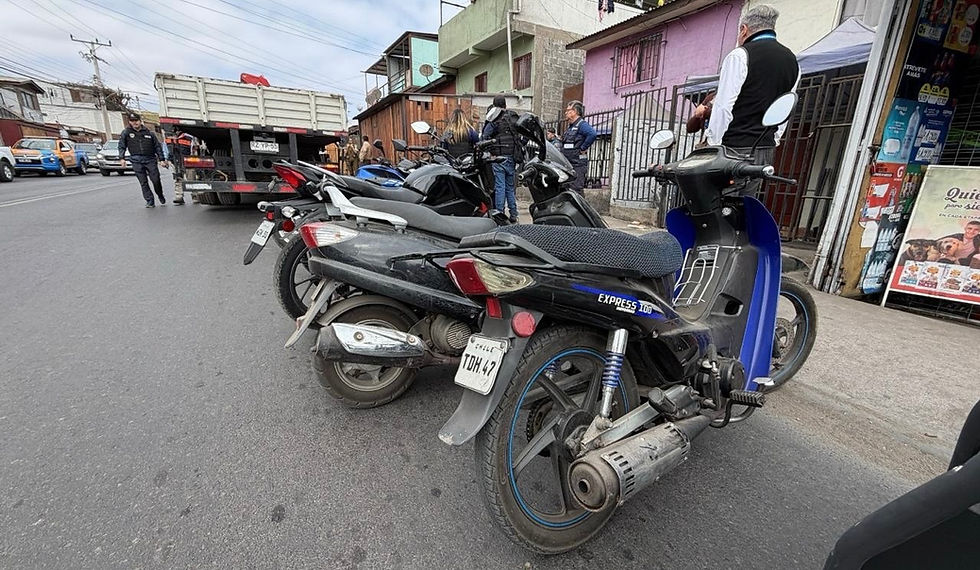 [VIDEO] Operativo de fiscalización vehicular: sacan de circulación 15 motocicletas al norte de Antofagasta