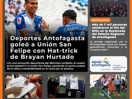Portada N°915 de Radio Antofagasta Online para hoy lunes 3 de agosto de 2026