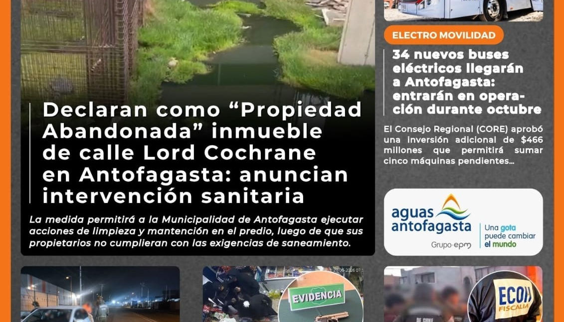 Portada N°884 de Radio Antofagasta Online para hoy jueves 25 de junio de 2026
