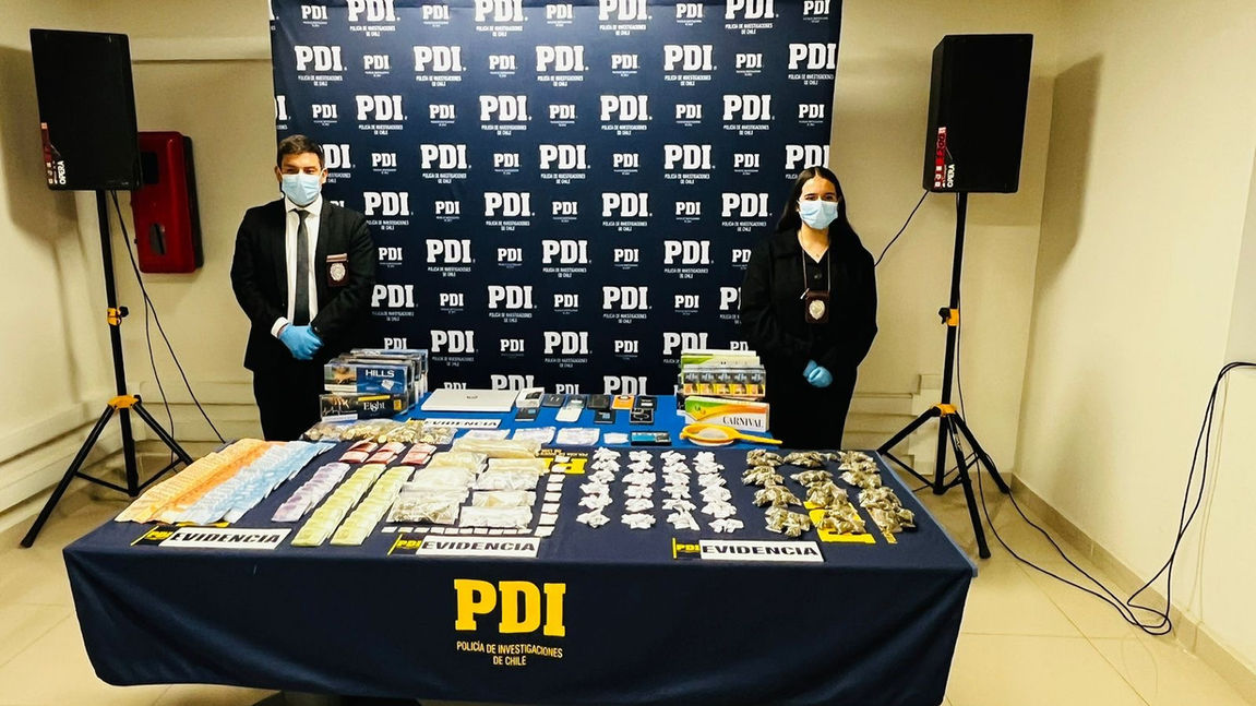 Desarticulan dos puntos de acopio y venta de drogas en Calama y detienen a cuatro extranjeros