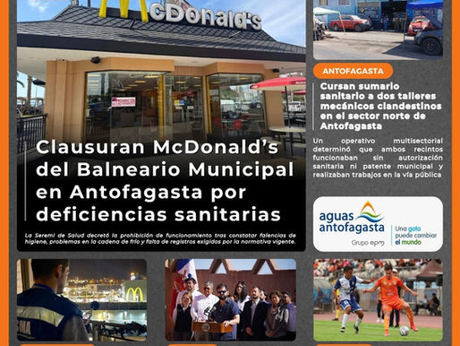 Portada N°767 de Radio Antofagasta Online para hoy sábado 31 de enero del 2026