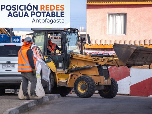 Aguas Antofagasta continúa fortaleciendo la red de agua potable en el sector norte de la ciudad