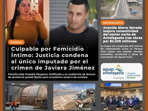 Portada N°957 de Radio Antofagasta Online para hoy miércoles 23 de septiembre de 2026