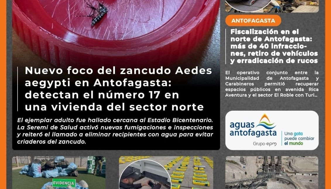 Portada N°893 de Radio Antofagasta Online para hoy miércoles 8 de julio de 2026
