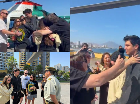 Está mañana arribaron a la ciudad los dos jóvenes extraviados en la región de Atacama