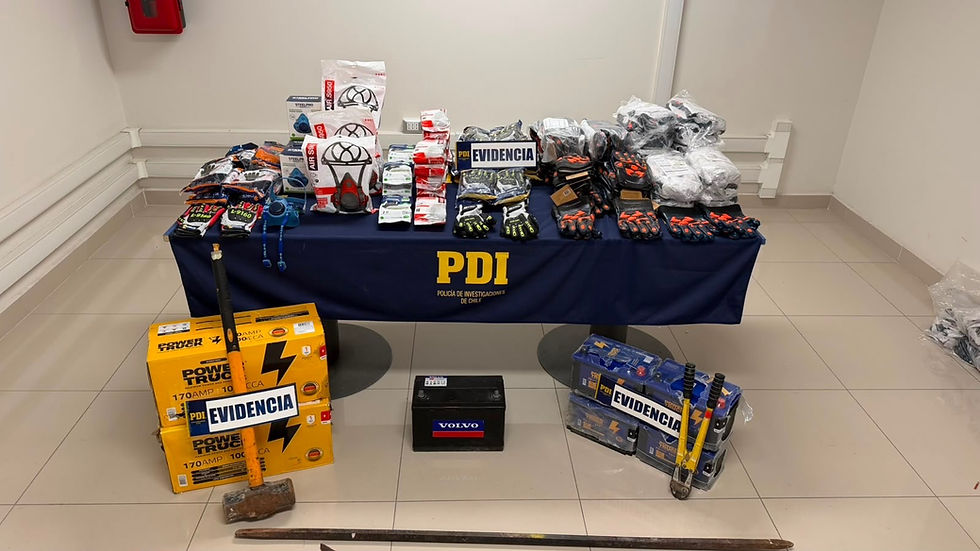 Detienen a hombre descargando especies robadas desde un vehículo en Calama: avalúo supera los $4,3 millones