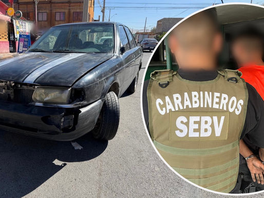 Recuperan vehículo robado en Calama: detienen a sujeto que intentaba desmantelarlo