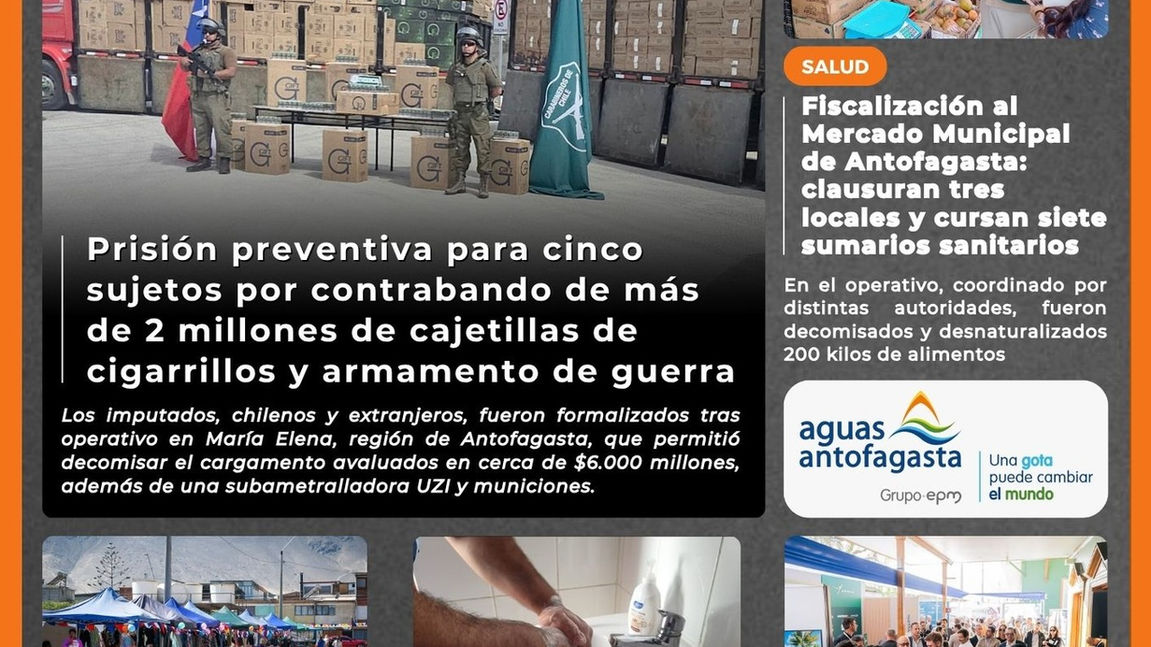 Portada N°843 de Radio Antofagasta Online para hoy miércoles 6 de mayo de 2026