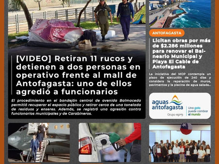 Portada N°964 de Radio Antofagasta Online para hoy jueves 1 de octubre de 2026