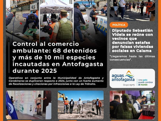 Portada N°795 de Radio Antofagasta Online para hoy lunes 9 de marzo de 2026
