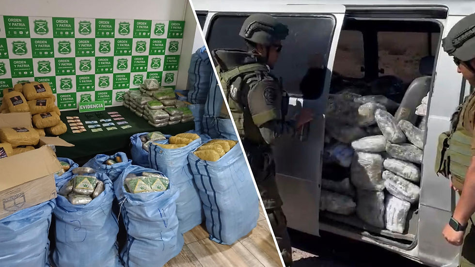 Decomisan más de 2,3 toneladas de marihuana en cuatro procedimientos en la frontera de la región de Antofagasta