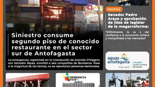 Portada N°885 de Radio Antofagasta Online para hoy viernes 26 de junio de 2026