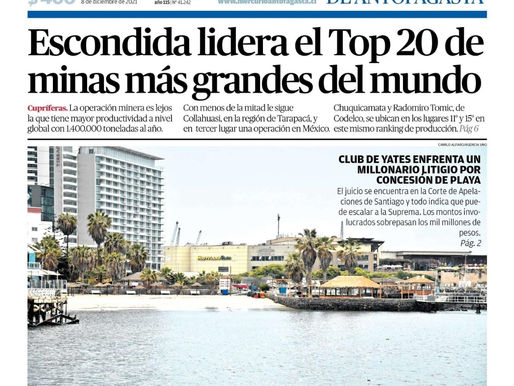 PORTADAS DE LA PRENSA ESCRITA REGIONAL PARA HOY MIÉRCOLES 8 DE DICIEMBRE