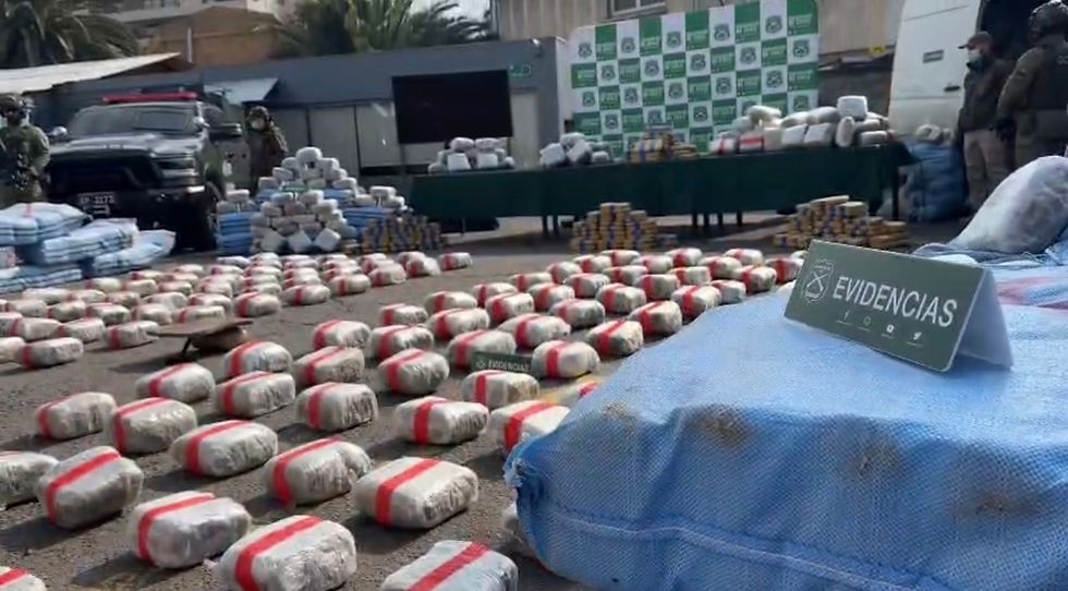 [VIDEO] Operación Hilo Invisible: Carabineros incauta más de 2,1 toneladas de marihuana y detiene a 10 personas