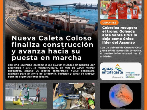 Portada N°909 de Radio Antofagasta Online para hoy lunes 27 de julio de 2026
