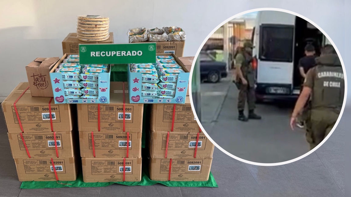 Detienen a cuatro sujetos por robo de mercadería desde camión estacionado en Antofagasta