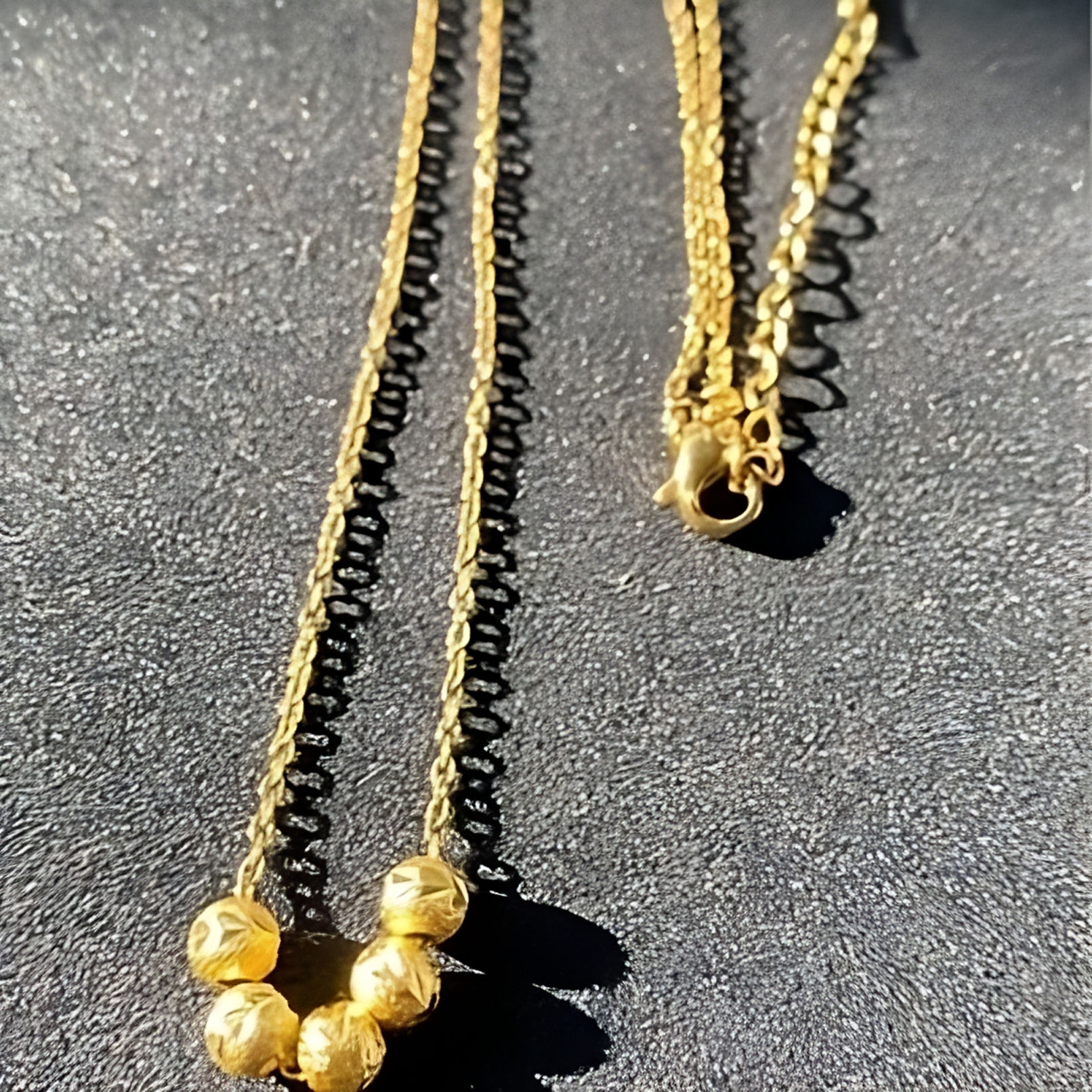 Stainless Steel Gold Look Necklace