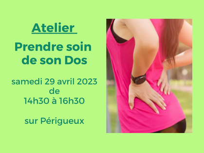Atelier : Prendre soin de son Dos