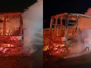 حريق بحافلة في الشرقية : حادثة جديدة تثير الجدل حول وضعية النقل في تونس